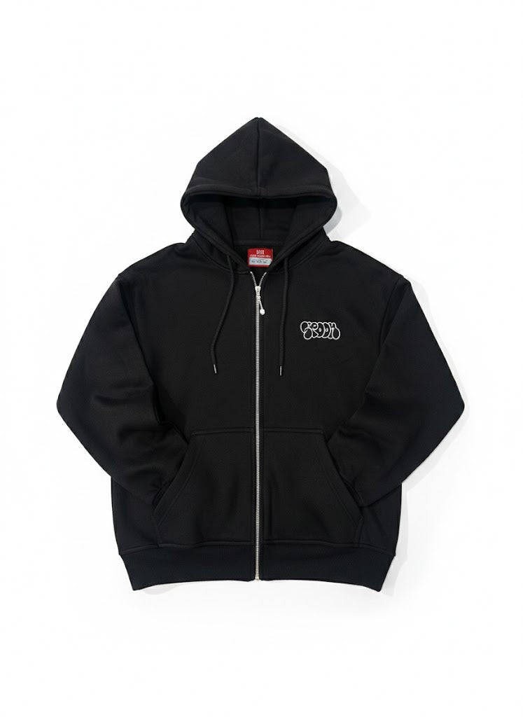 専用　RAYON ZIP UP HOODIE BLACK Black zip up – spoon