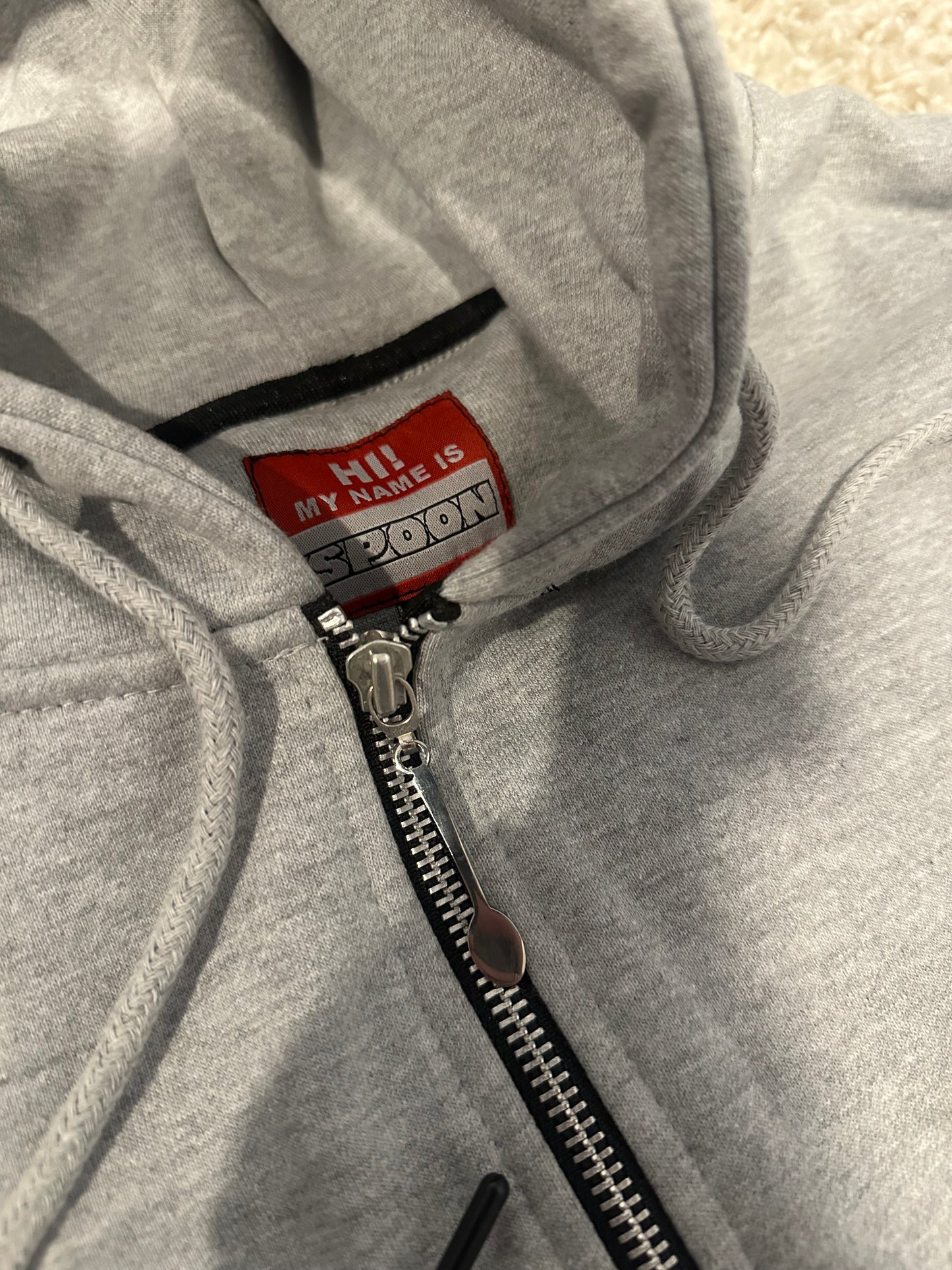 Grey zip up