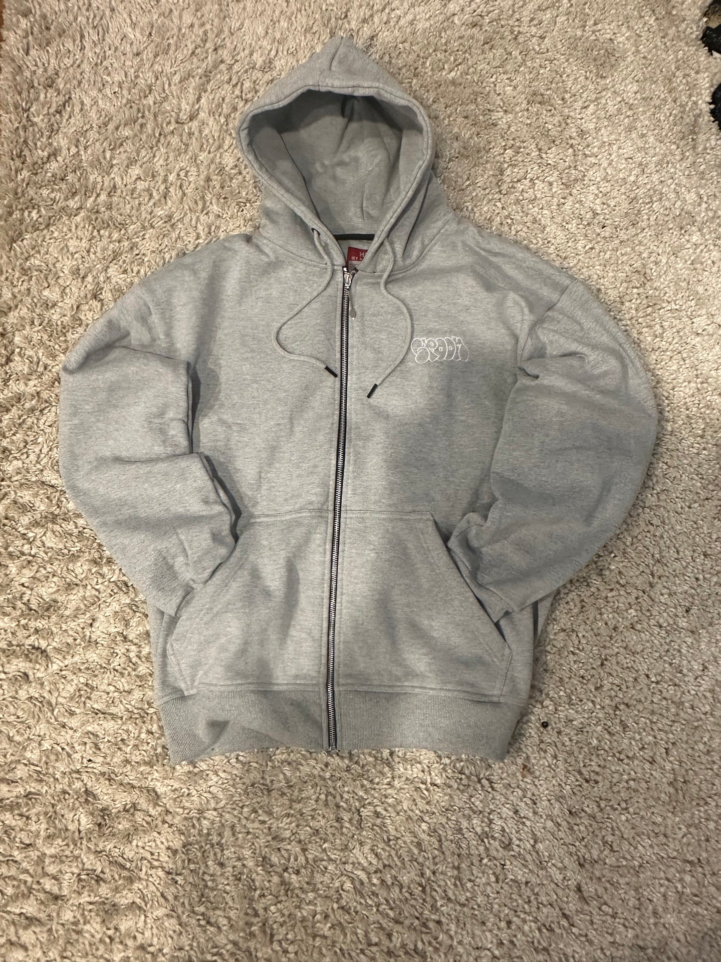 Grey zip up