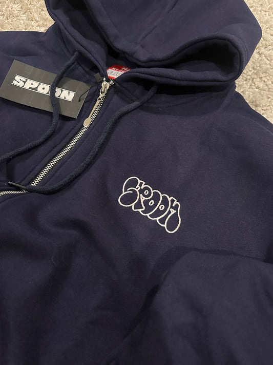 Navy zip up