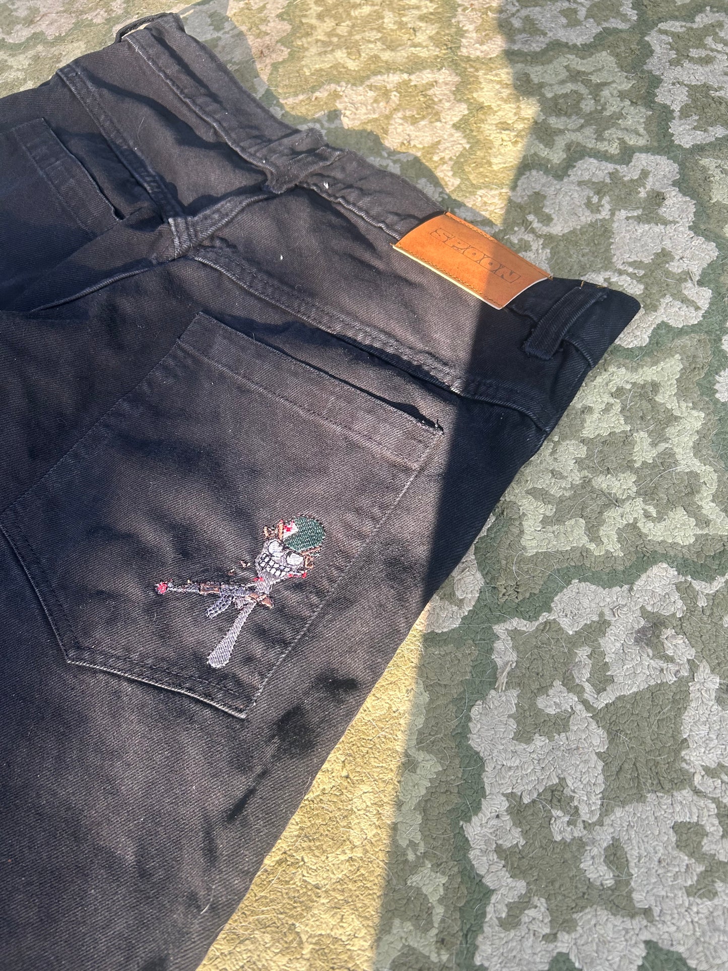 War denim jeans (black)