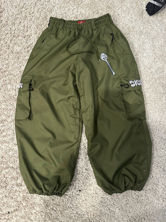 BAGGY snowpants V2 - Olive