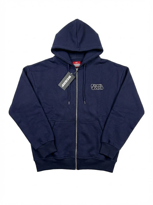 Navy zip up