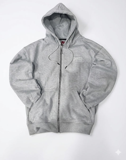Grey zip up