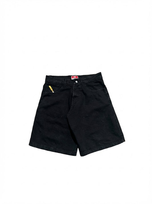 war denim jorts (black)